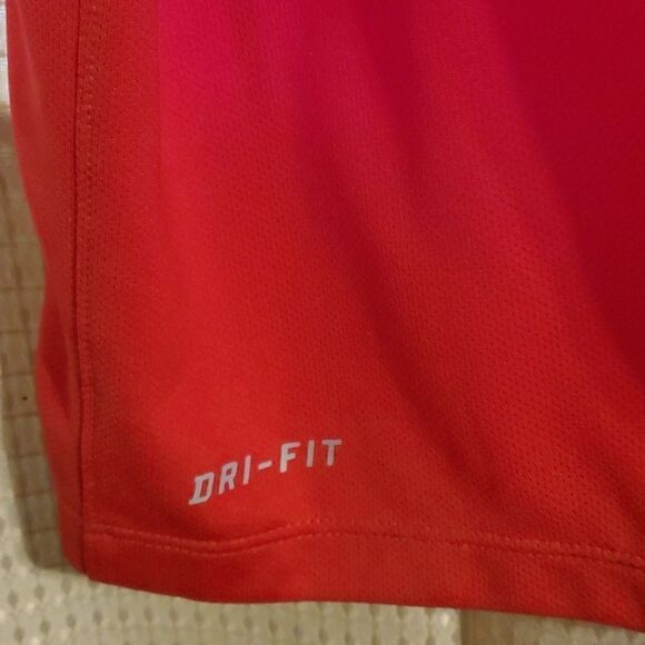 Nike Dri-Fit Polo Shirt Men’s XXL Red White Short Sleeve - Picture 3 of 5